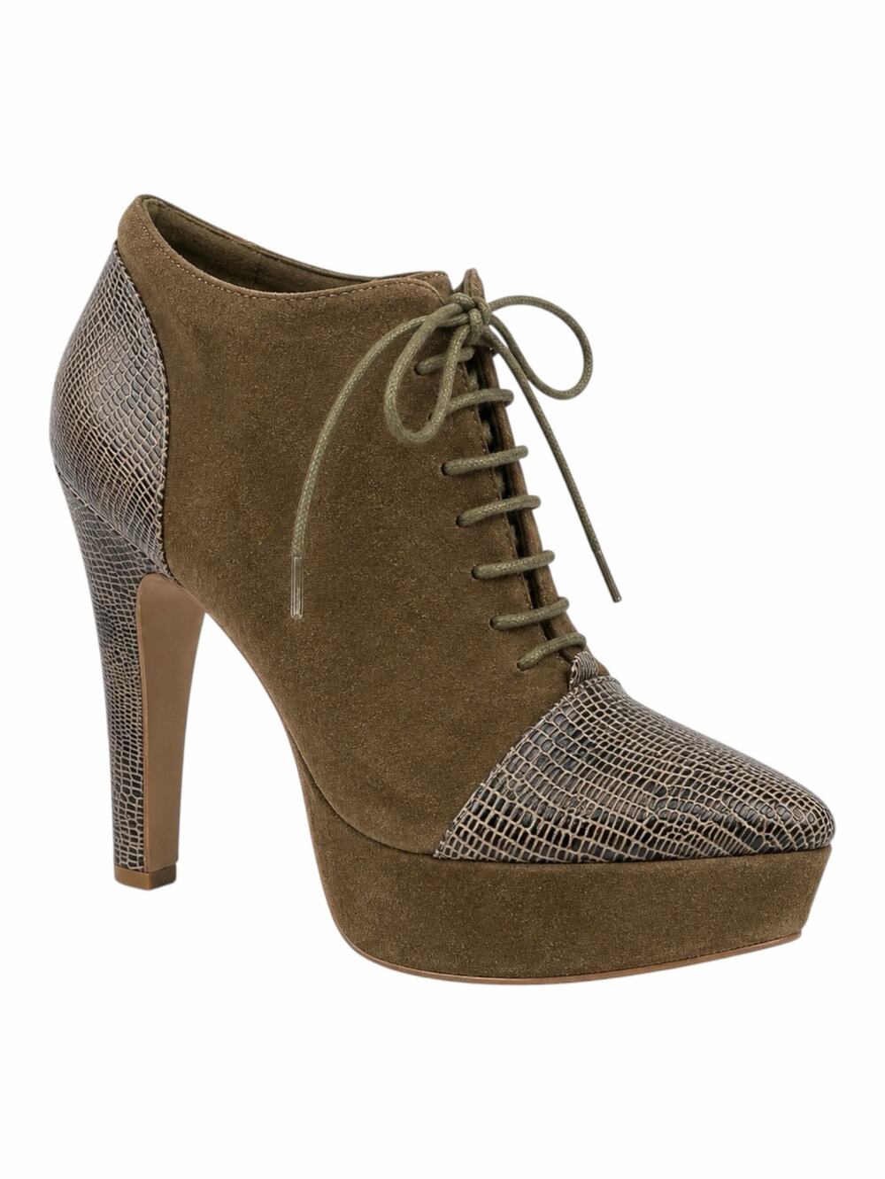 Opening Ceremony Suede Platform Lace Up Boots Green Size 10
